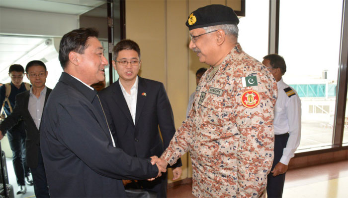 جنرل وانگ کی ڈی جی رینجرز سندھ سے ملاقات