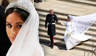 میگھن کی شادی کا جوڑا پہلی بارنمائش کیلئے پیش