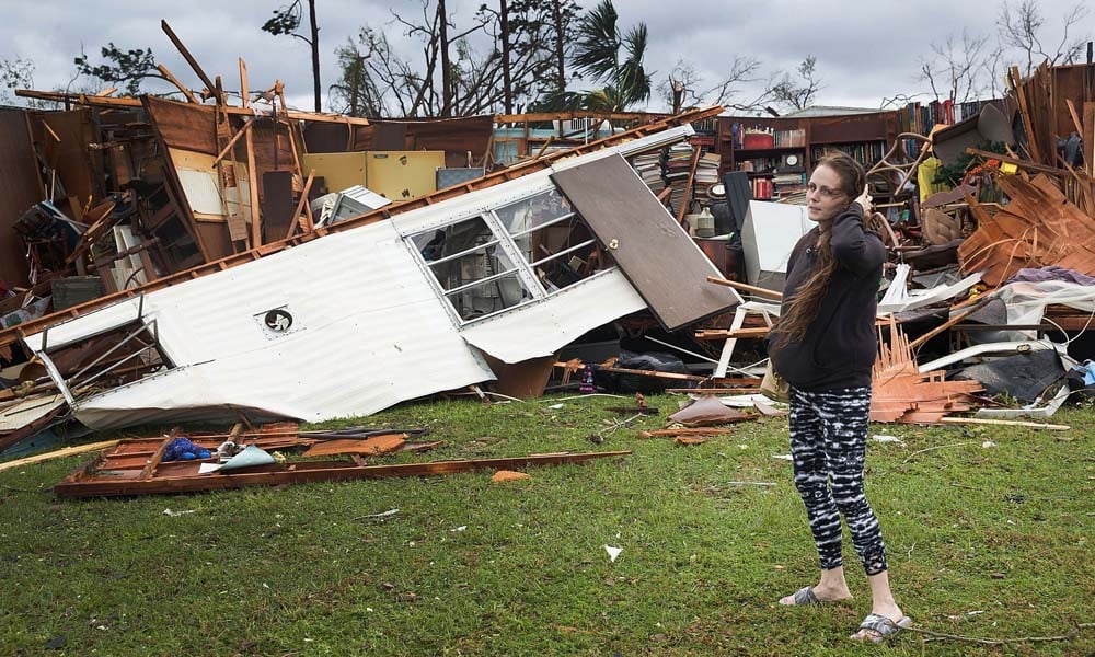 سمندری طوفان نے فلوریڈا میں تباہی مچادی،تصویری مناظر