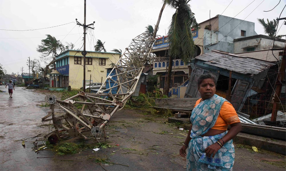بھارت: طوفان تتلی سے ہلاکتوں کی تعداد 9 ہوگئی