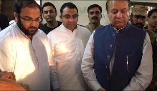 نواز شریف ووٹ ڈالے بغیر ہی روانہ ہوگئے 