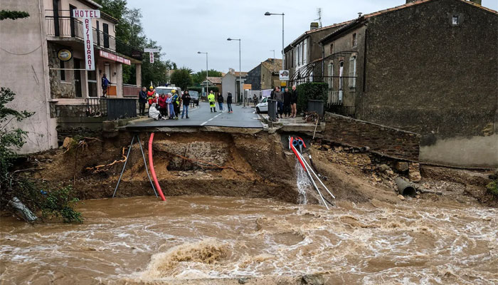 فرانس میں صدی کا بدترین سیلاب، 13 افراد ہلاک