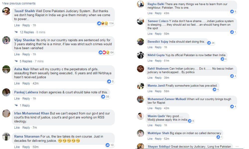 زینب کے قاتل کی پھانسی پر غیر ملکیوں کا تبصرہ 