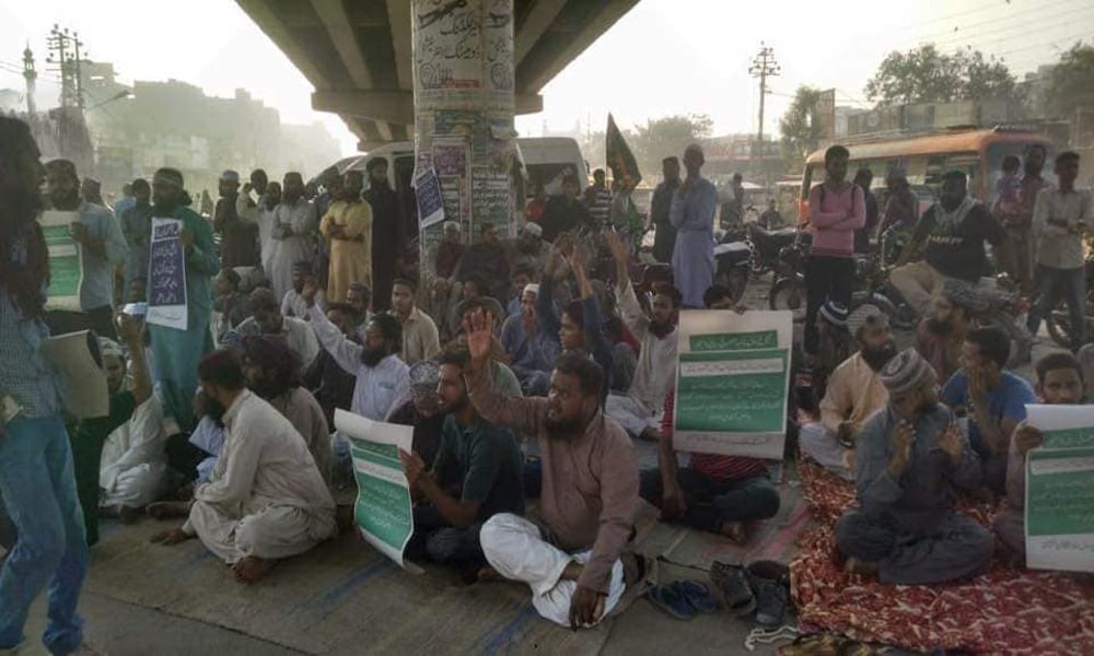 آسیہ بی بی بریت کیخلاف کراچی سمیت مختلف شہروں میں احتجاج