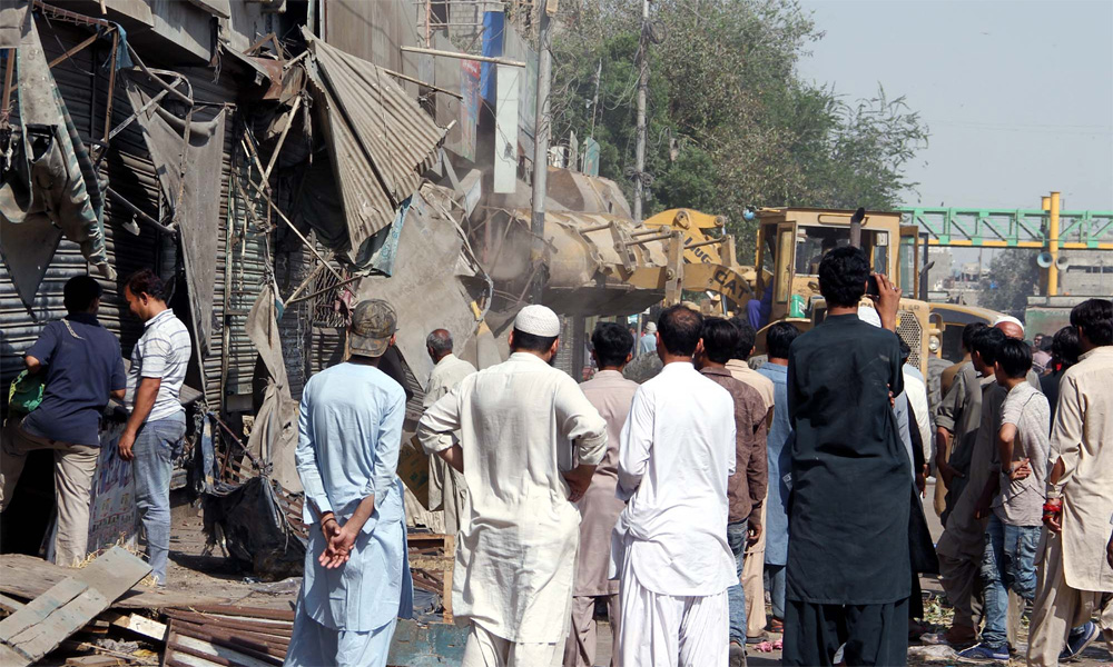 کراچی میں تجاوزات کے خلاف آپریشن آج بھی ہو گا