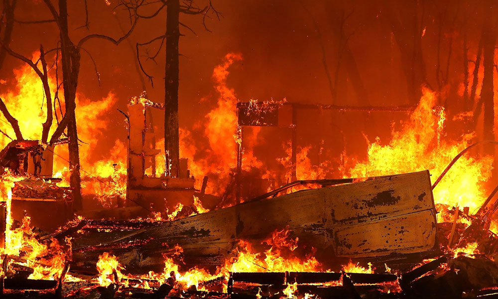 کیلیفورنیا: جنگلات میں لگی آگ نے 9 افراد کی جان لے لی