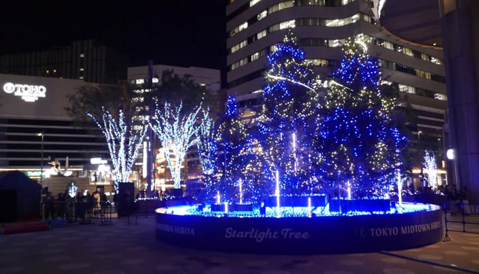 کرسمس کی تیاریاں، ٹوکیوکا مِڈٹاؤن روشنیوں سے جگمگا گیا