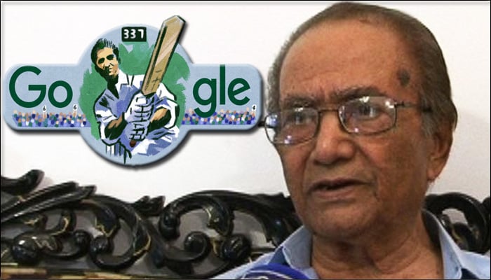 پاکستانی میگا کرکٹ اسٹار حنیف محمد کی یاد میں گوگل کا ڈوڈل