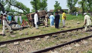 Train Hits Tractor Trolley In Kot Radha Kishan Man Killed