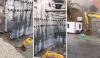 Moment Wall Collapses On Bulldozer In Istanbul