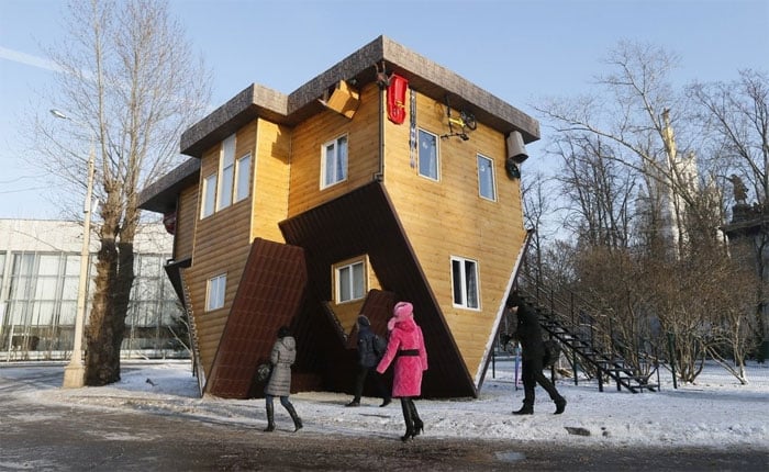 ماسکو کا الٹا گھر، فنِ تعمیرات کا انوکھاشاہکار