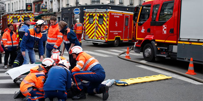 پیرس میں دھماکا4 افراد ہلاک 50 زخمی 