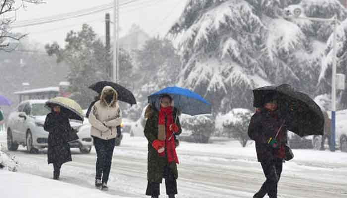 چین کے مختلف حصوں میں شدید ترین برف باری 