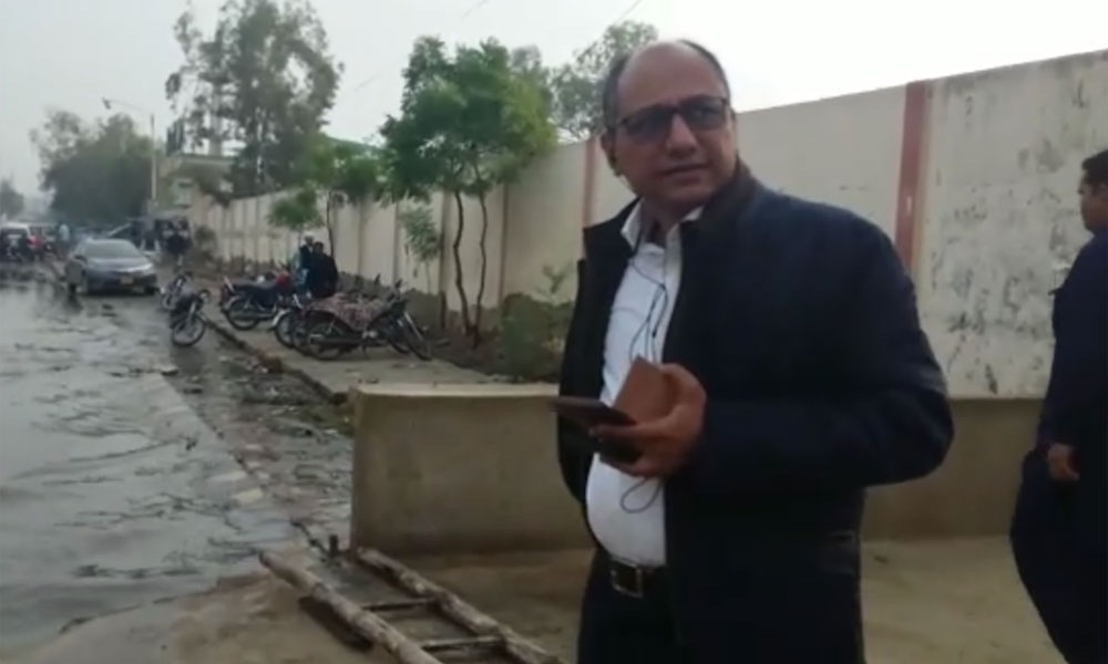 بارش کے بعد سعید غنی کا کراچی کا دورہ