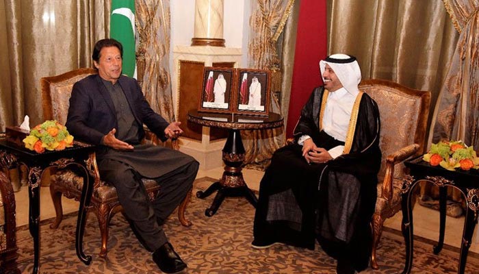 وزیر اعظم عمران خان کی قطری ہم منصب سے ملاقات