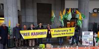 Protest Organized For Solideratiry With Kashmiris In Brussels