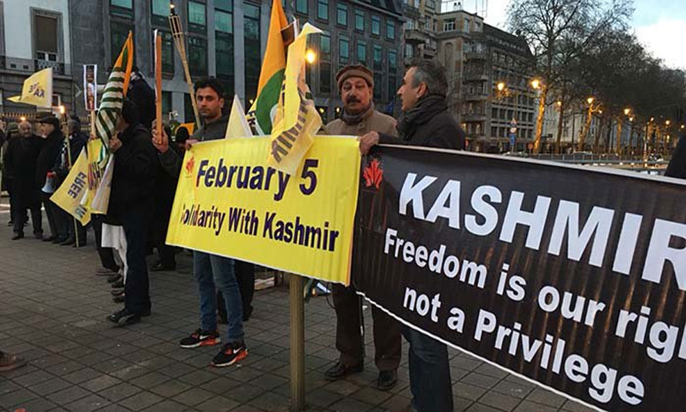 کشمیریوں پر بھارتی ظلم کیخلاف دنیا بھر میں احتجاج