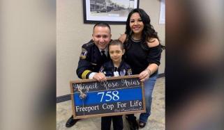 Girl Battling Cancer Fulfills Dream Of Becoming Officer