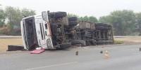 Oil Tanker Overturned In Mitthi