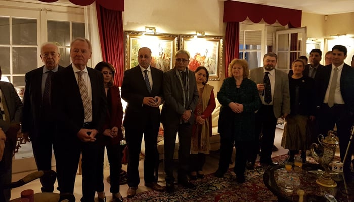 بلجیئم ، وزیر اعظم آزاد کشمیر کے اعزاز میں عشائیہ
