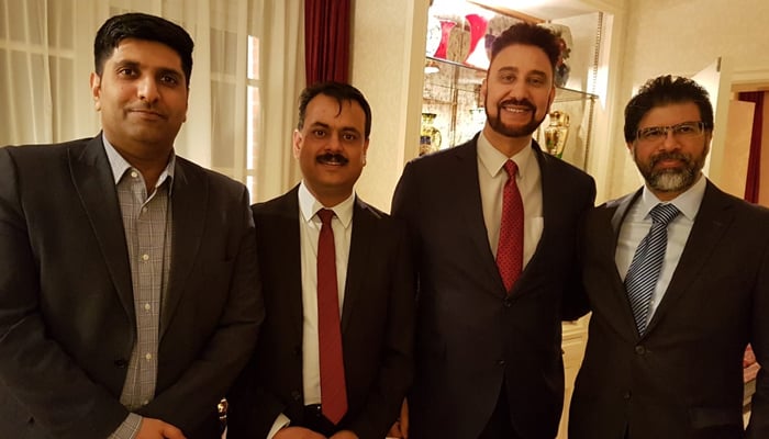 بلجیئم ، وزیر اعظم آزاد کشمیر کے اعزاز میں عشائیہ