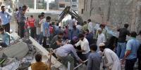 Three Storey Building Collapses In Karachi 5 Died
