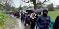 Record 4855 People Queue In The Rain For Hours To See If They Are A Stem Cell Match For Boy Five Battling Rare Cancer After His Parents Launch Desperate Plea In Hope Of Saving His Life
