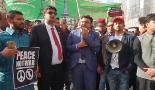 Frane Protest Against Indias Torture On Kashmiris