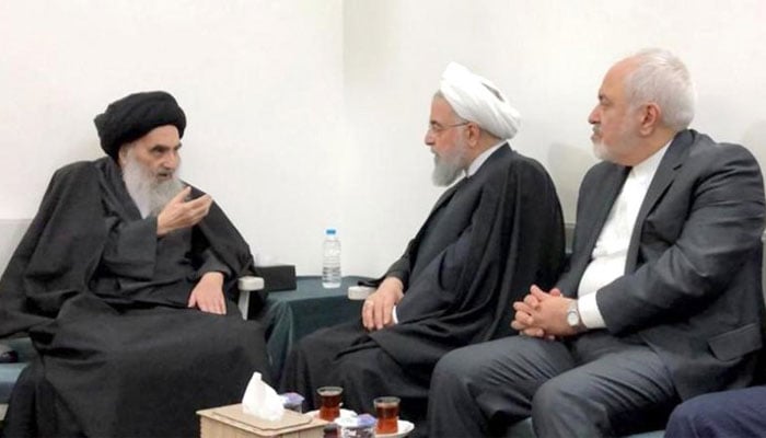 ایرانی صدر کی آیت اللہ سیستانی سےملاقات