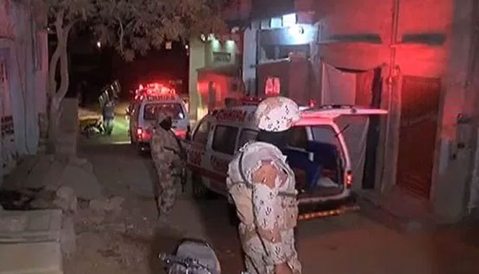 کراچی،رینجرز سے مقابلے میں شہری جاں بحق، ڈاکو زخمی