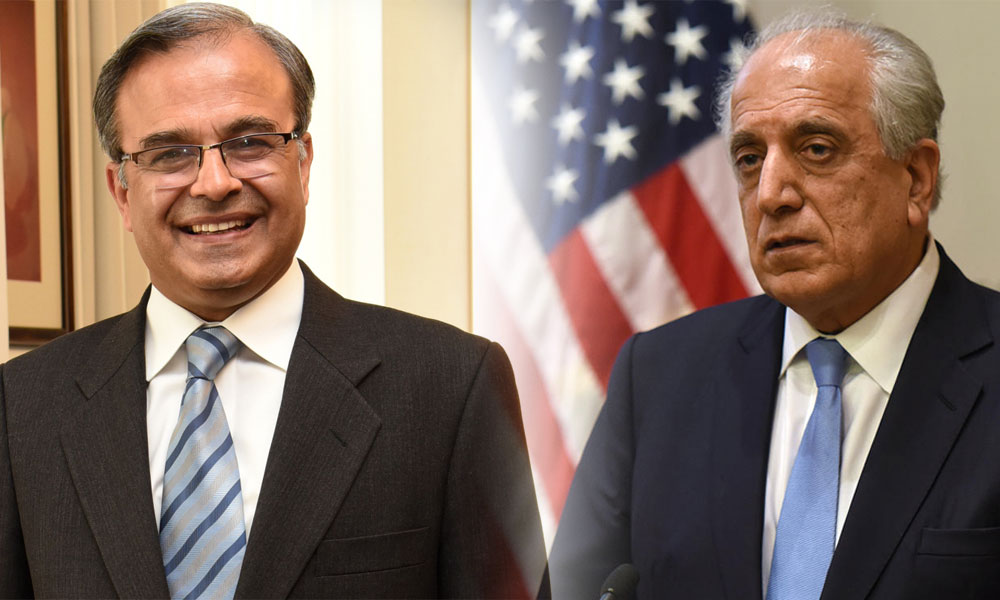 امریکا: پاکستانی سفیر کی زلمے خلیل زاد سے ملاقات
