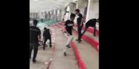 Students Cleaning Up The Mess After Psl 4 Semi Final At Karachi National Stadium