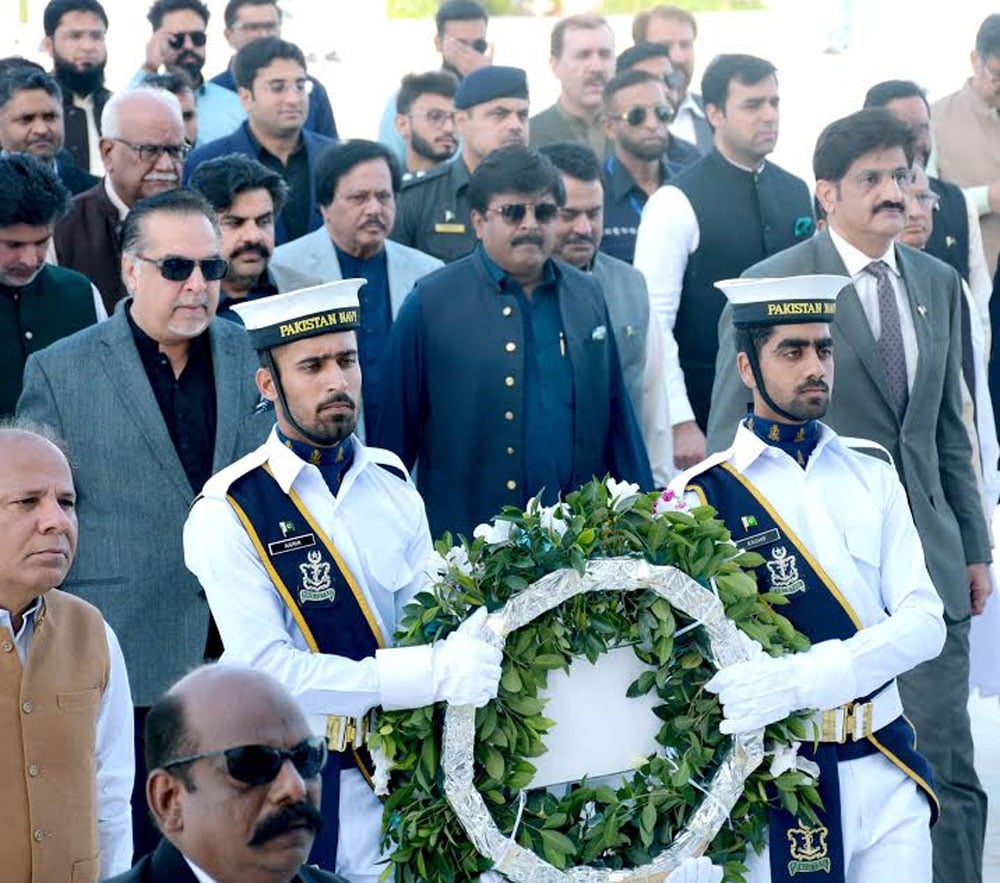  گورنر سندھ، وزیر اعلیٰ، میئر کراچی کی مزار قائد پر حاضری