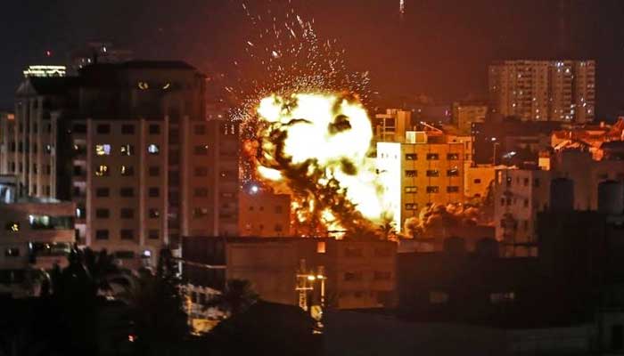 غزہ پراسرائیلی جنگی طیاروں کی بمباری،4 فلسطینی شہید