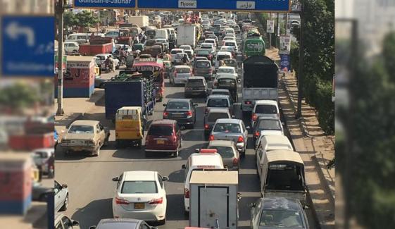 Traffic Jam In Karachi