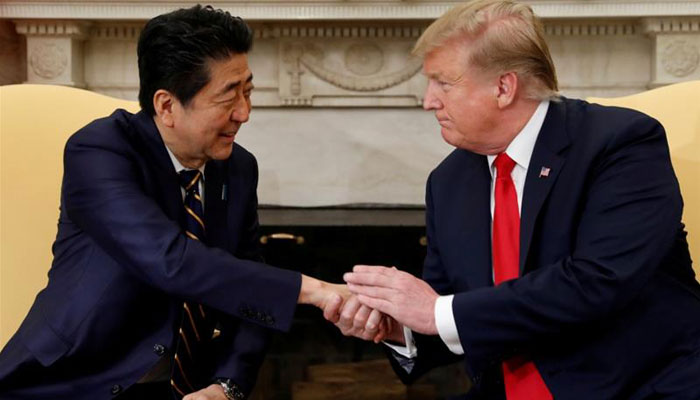 امریکی صدر ٹرمپ 25مئی کو جاپان پہنچیں گے
