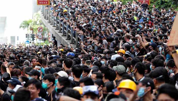 ہانگ کانگ،متنازع بل کےخلاف عوام کا احتجاج جاری