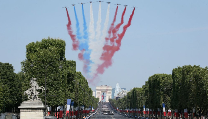 فرانس میں قومی دن کی مناسبت سے تقریبات کا انعقاد 