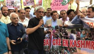 Barcelona Rally Lead By Raja Farooq On Martyred Day Of Kashmir