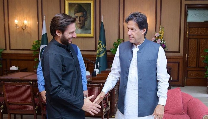 وزیراعظم عمران خان سے شاہد آفریدی کی ملاقات