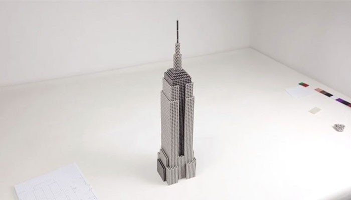 مقناطیسی گیندوں سے مجمسہ بنانے کی مہارت