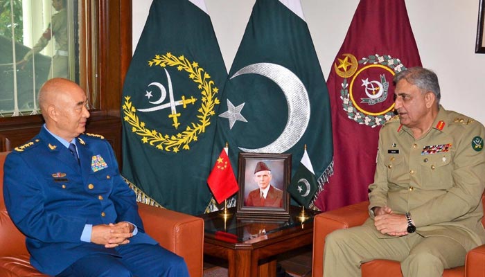 آرمی چیف سے چین کے وائس چیئرمین سینٹرل ملٹری کمیشن کی ملاقات