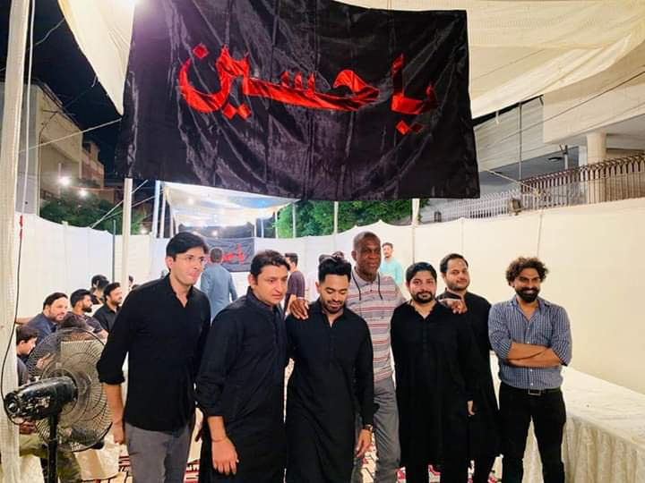 مائیکل ہولڈنگ کی مجلس عزا میں شرکت