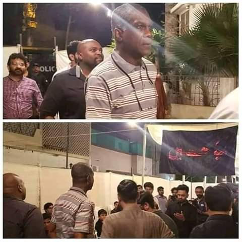 مائیکل ہولڈنگ کی مجلس عزا میں شرکت