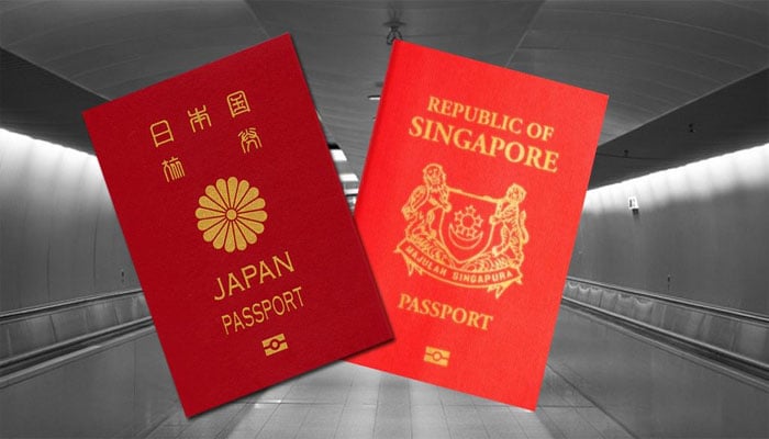 جاپان اور سنگاپور پاسپورٹ کی طاقت میں امریکا سے بہت آگے