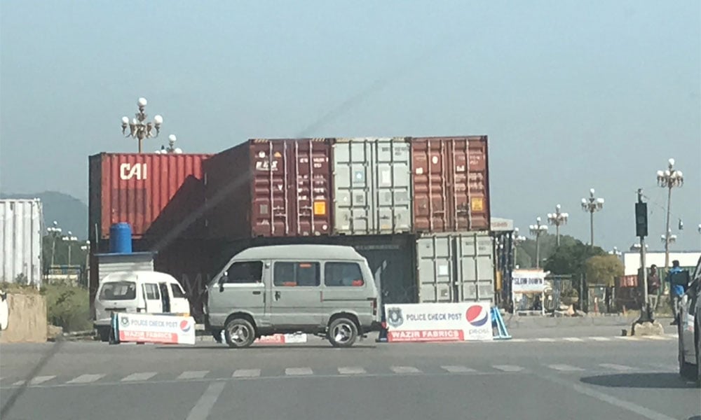 کنٹینرز کی پکڑ دھکڑ، ڈپٹی کمشنر اسلام آباد کل طلب