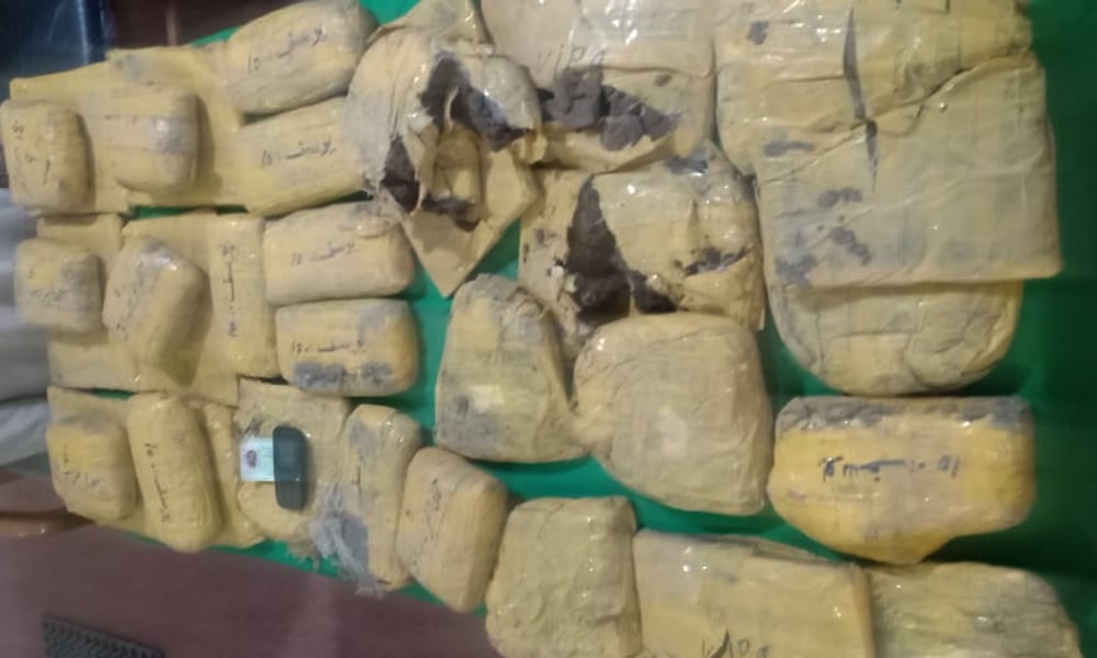 مچھر کالونی سے ایک من چرس بر آمد