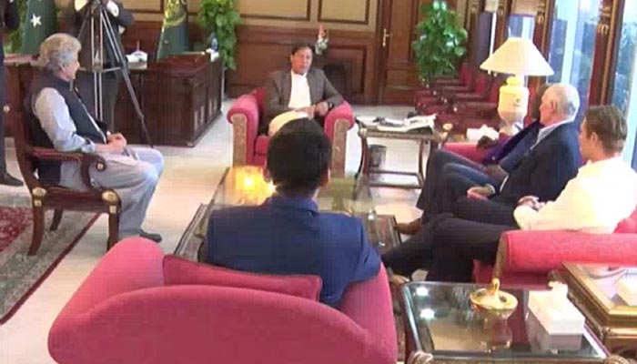 ویوین رچرڈز اور گریگ چیپل کی وزیراعظم عمران خان سے ملاقات