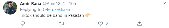 فیروز خان نے ٹک ٹاک کو کینسرقرار دےدیا