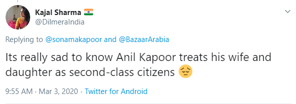 مجھ پر تنقید کرنےوالے اندھے اور جاہل ہیں ، سونم کپور